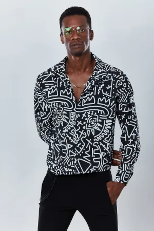 Hypnotic Graphic Long Sleeve Shirt - Dear Deer