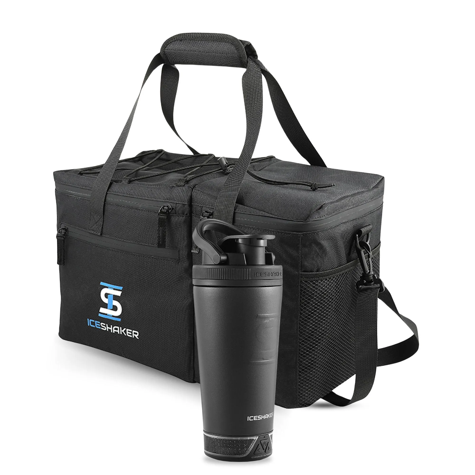 Ice Shaker Ultimate Bundle: Speaker Bottle & Duffel Bag