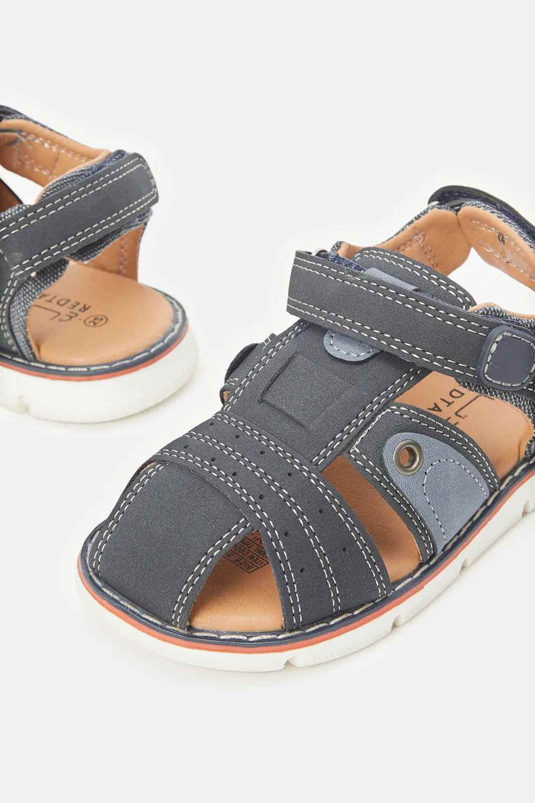 Infant Boys Navy Fisherman Sandal