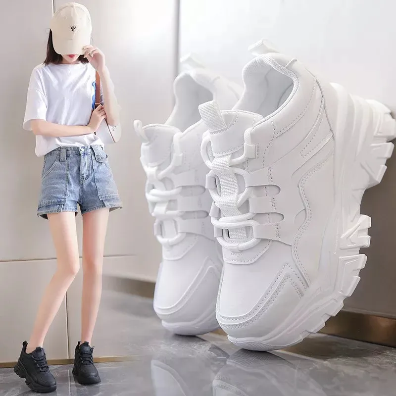 Joskaa 2024 New Chunky white platform sneakers