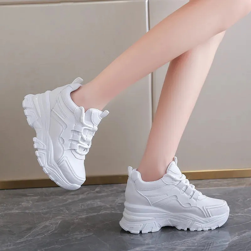 Joskaa 2024 New Chunky white platform sneakers