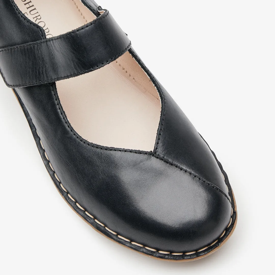 June Leather Mary Jane Ballet Style Shoes