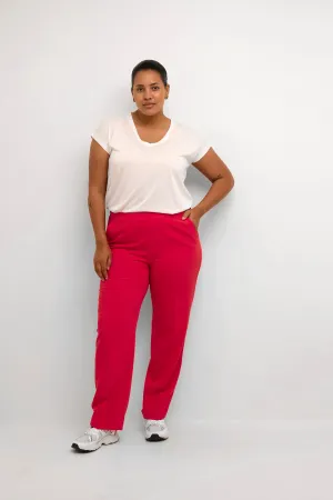 Kaffe Curve Sakira Trousers in Pink