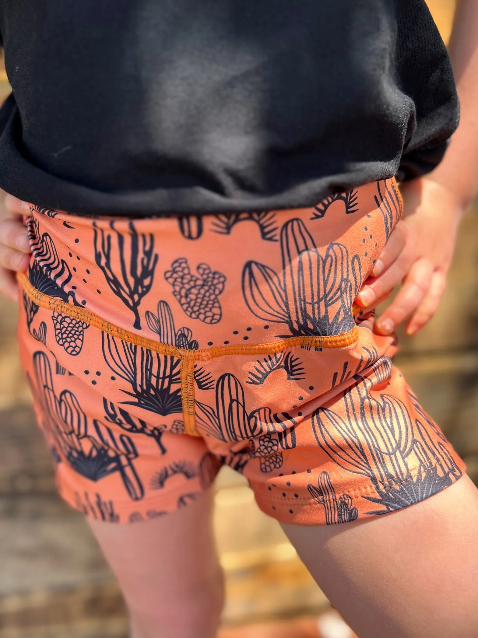 KIDS Cactus Western Activewear Shorts