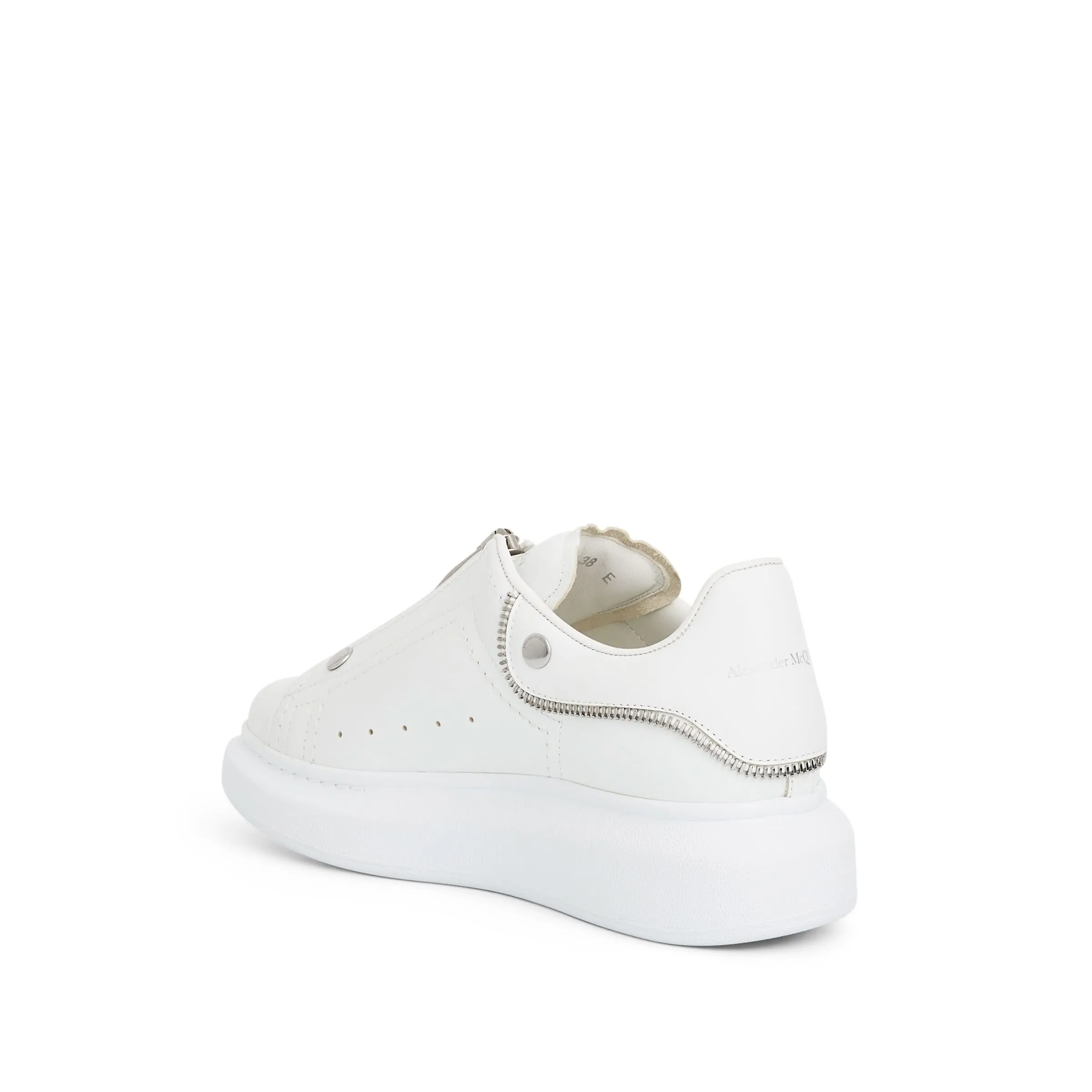 Larry Oversized Hardware Sneaker in White