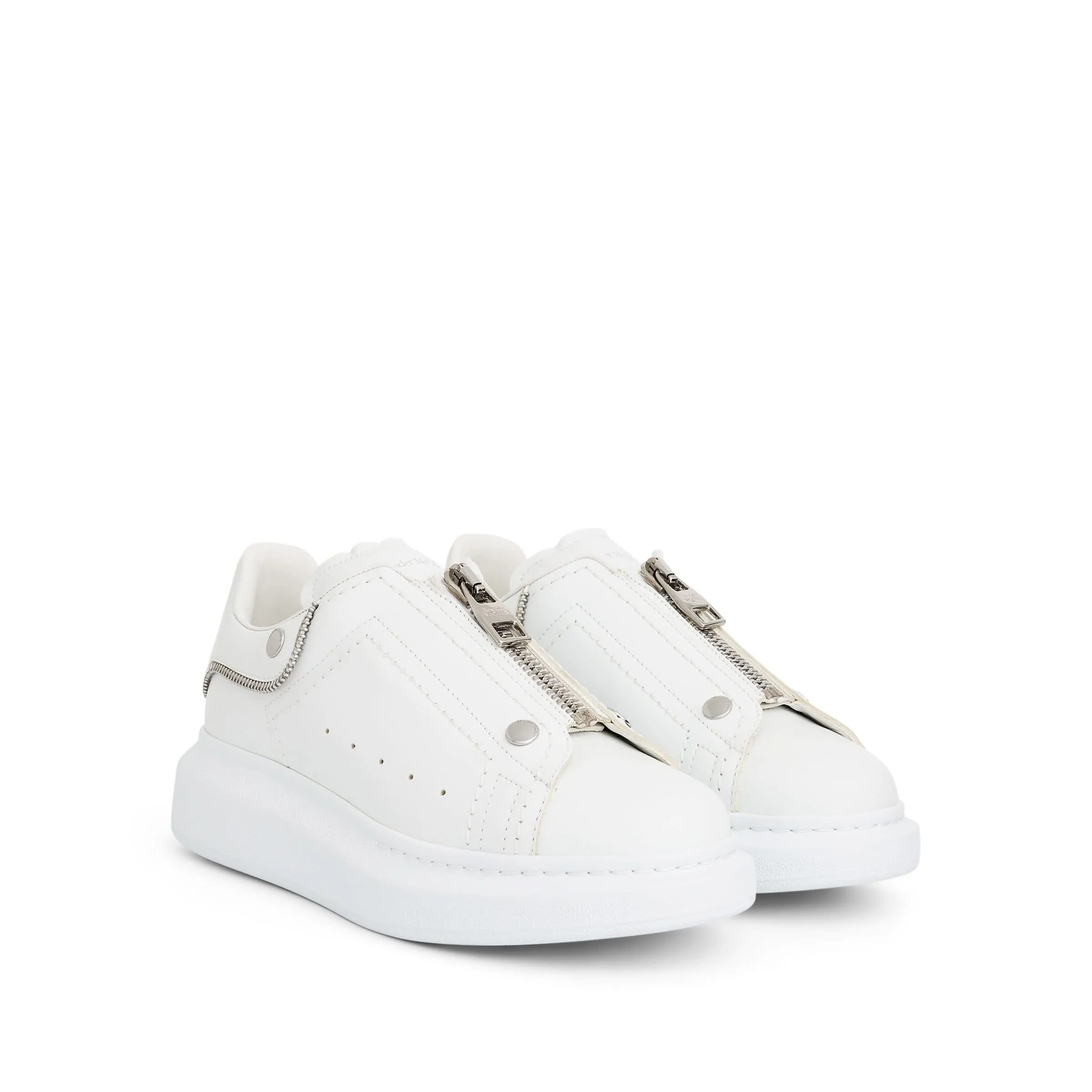 Larry Oversized Hardware Sneaker in White