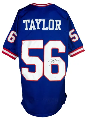 Lawrence Taylor New York Signed Blue Football Jersey JSA ITP