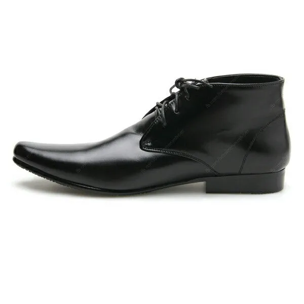 Leather Shoes Desert Boots Soft Black