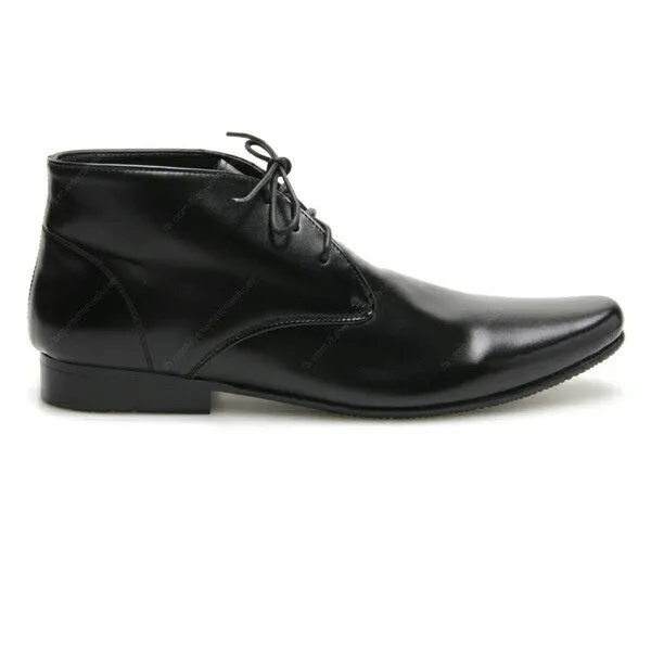 Leather Shoes Desert Boots Soft Black