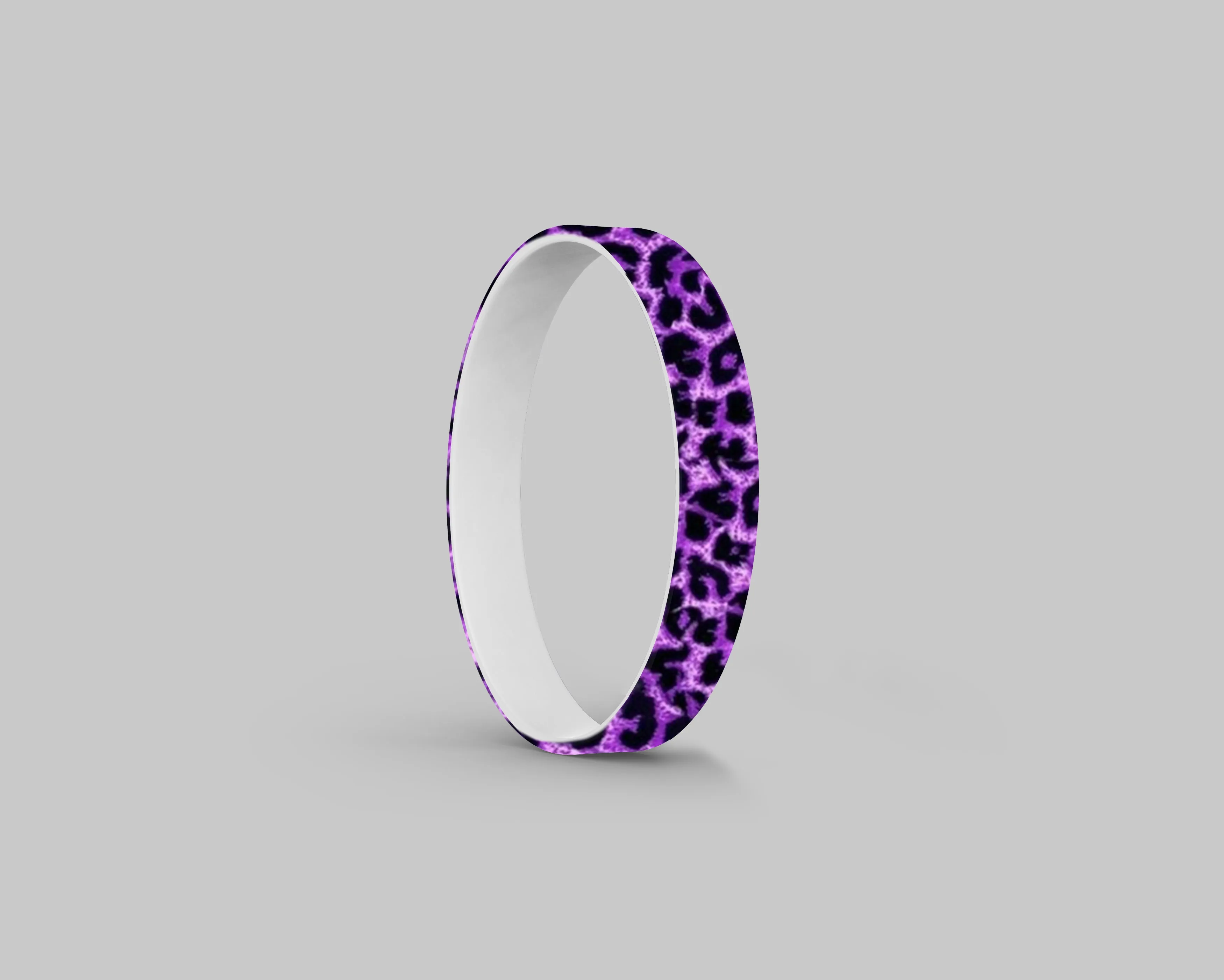 Leopard Print Silicone Bracelet Stacks Multiple Colors Available