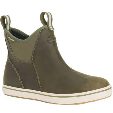 MEN'S 6 IN LEATHER ANKLE DECK BOOT