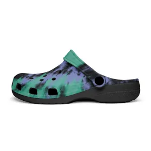 Men's Lightweight Clogs Tie Dye Green