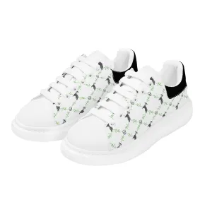 Mens White C&S Low Top Chunky Shoes