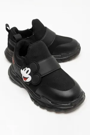 Mickey Mouse Light Up Sneaker Black