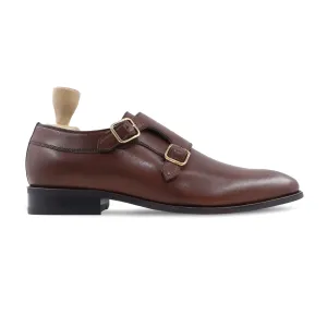 Miku - Men's Brown Calf Leather Double Monkstrap