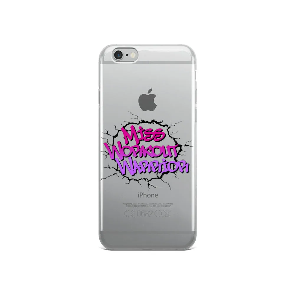 Miss Workout Warrior - iPhone Case