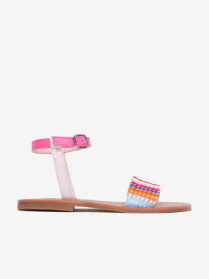 Missoni Girls Striped Sandals in Multicolour