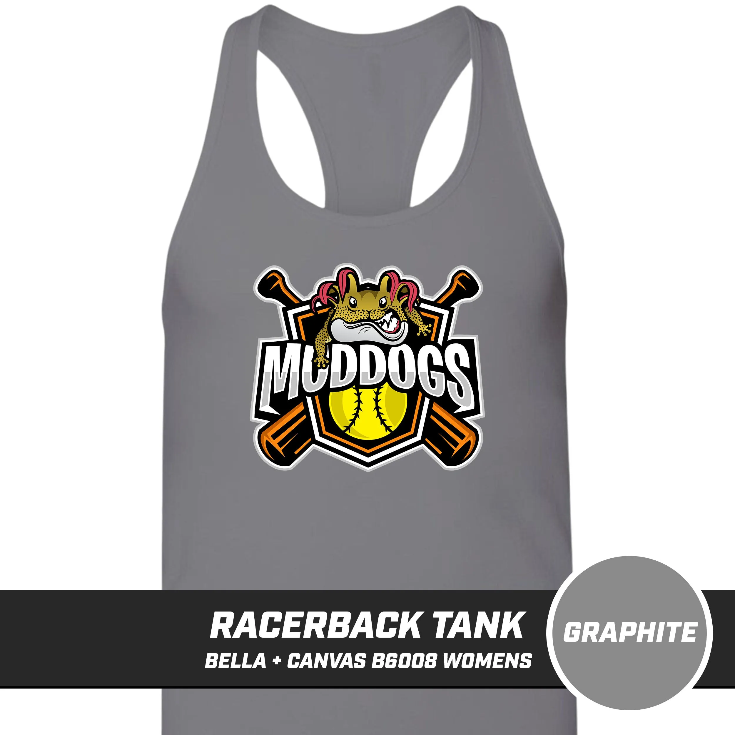 Muddogs Baseball - Bella   Canvas B6008 Women's Jersey Racerback Tank