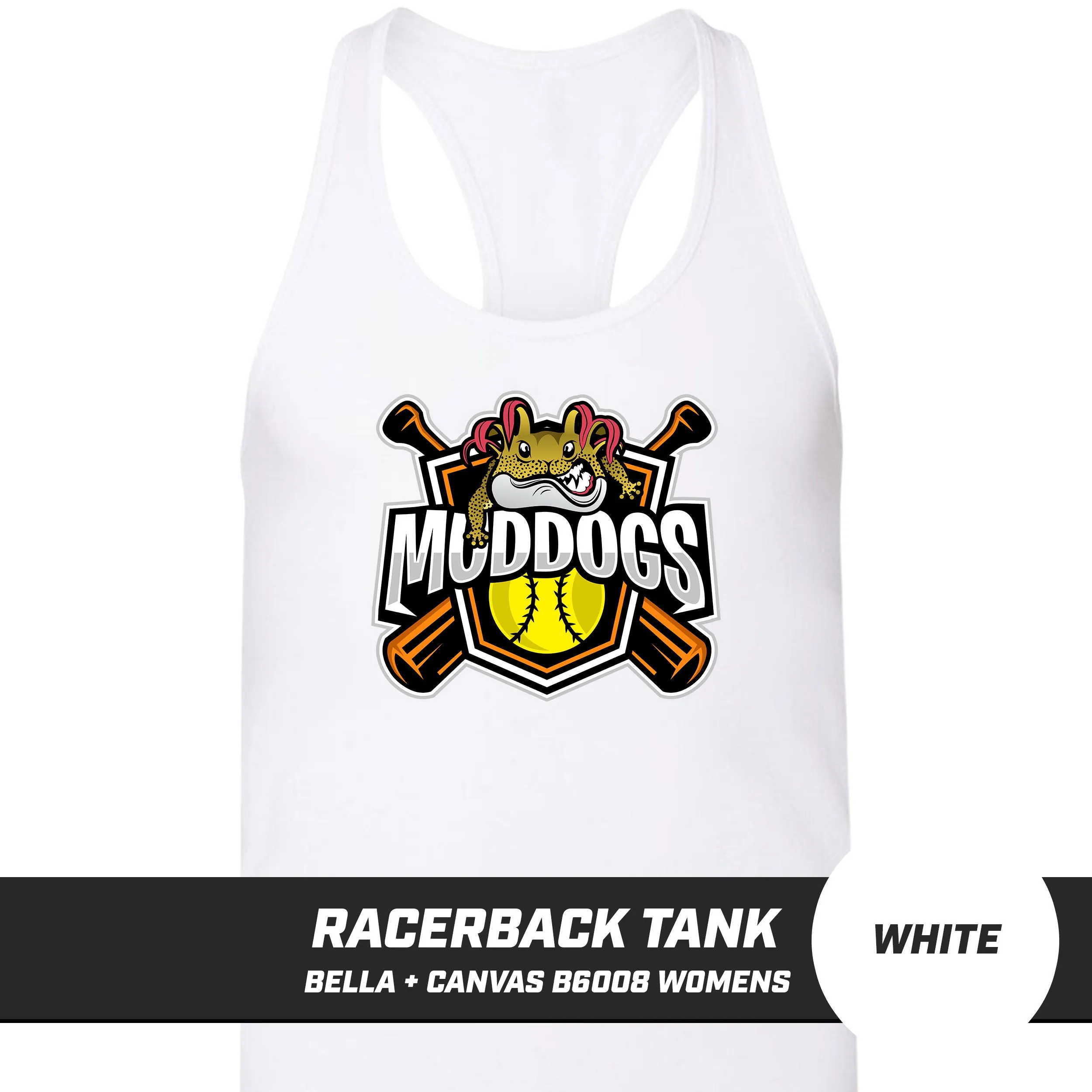 Muddogs Baseball - Bella   Canvas B6008 Women's Jersey Racerback Tank