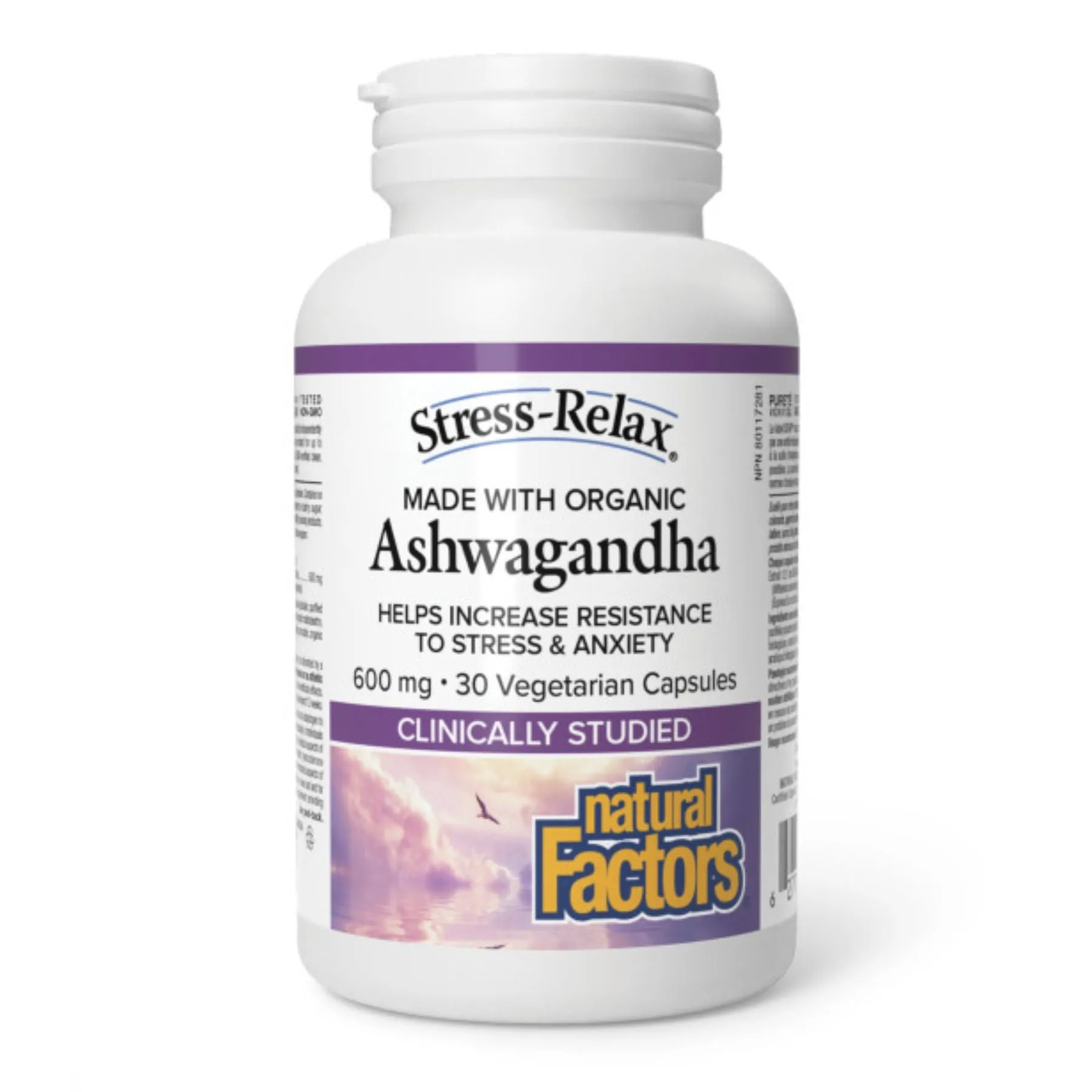 Natural Factors Stress-Relax Ashwagandha 600mg 30s