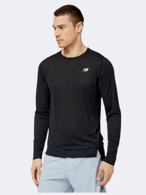 New Balance Accelerate Long Sleeve Men Performance Long Sleeve Black