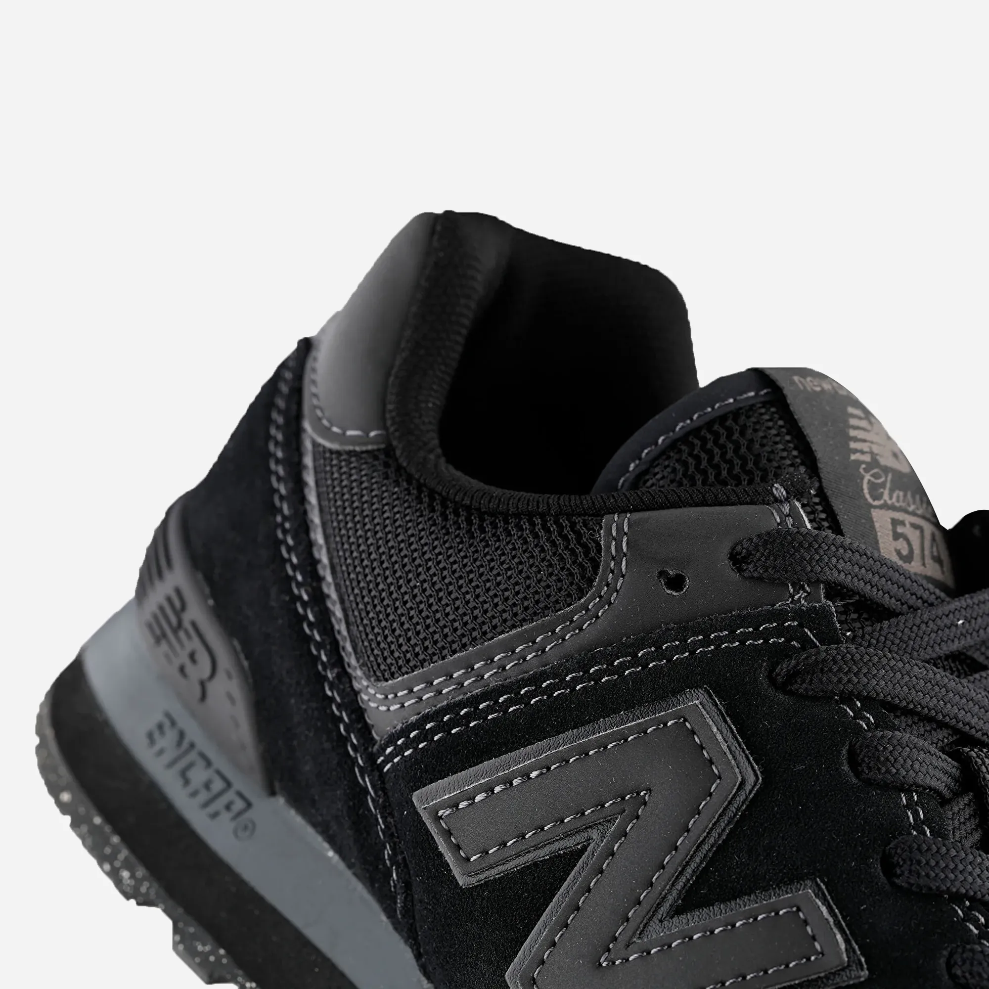 New Balance Men'S Black 574 Sneakers