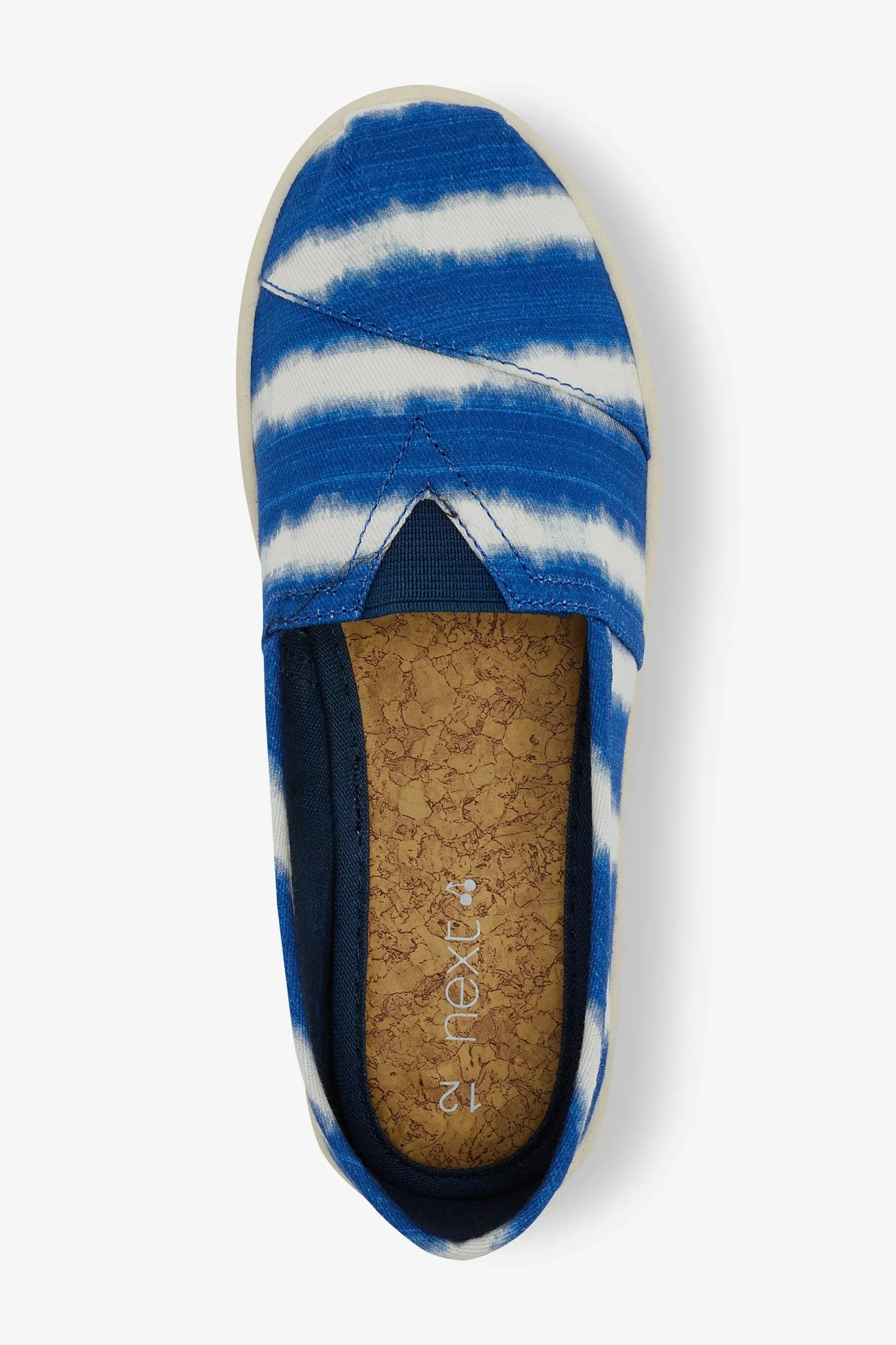 Next Blue Tie Dye Slip-On Canvas Boys / Girls Pumps