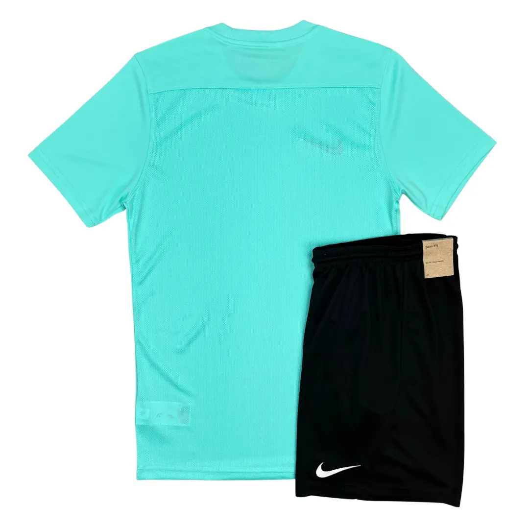 Nike Dri-Fit Tshirt / Shorts Set - Hyper Turquoise / Black