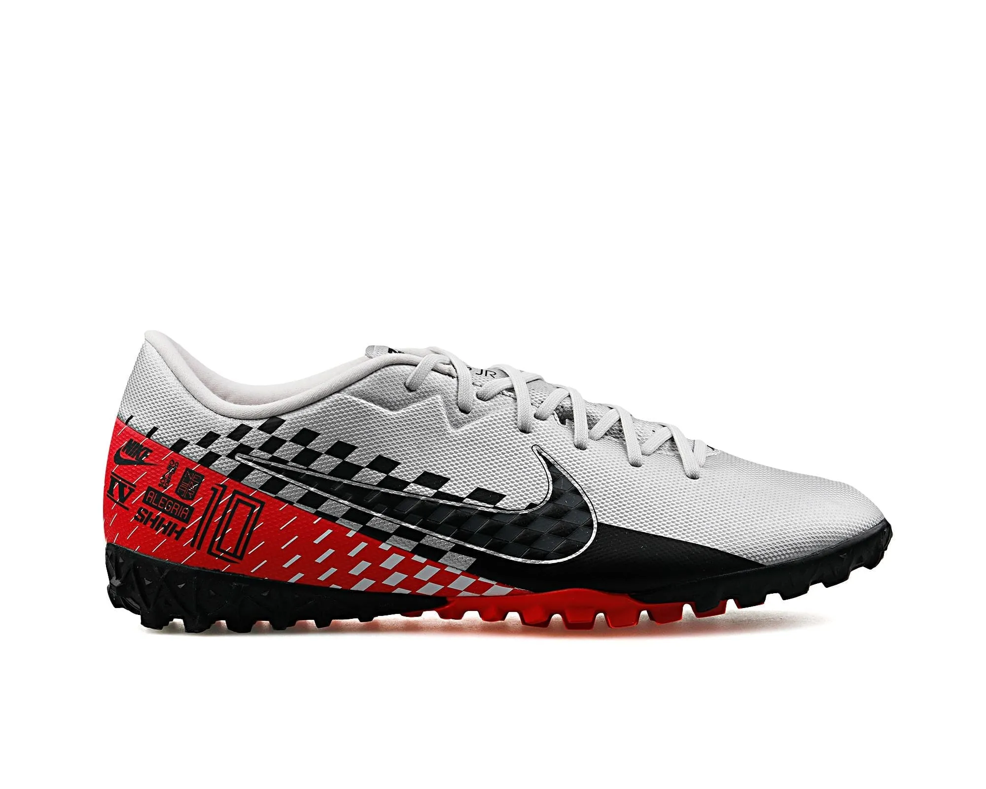 Nike Footwear Shoes At7995-006 Vapor 13 Academy Njr Tf fw19 FOOTBALL MEN Grey, Red and Black