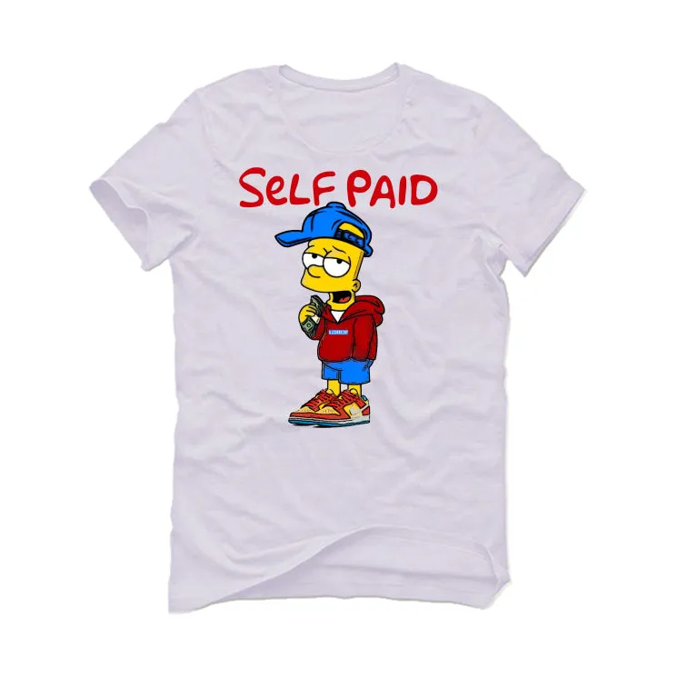 NIKE SB DUNK LOWS (BART SIMPSON) | ILLCURRENCY White T-Shirt (Self Paid Simpson)