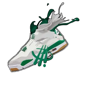 Nike SB x Air Jordan 4 “Pine Green” | illcurrency White T-Shirt (SPLASH)