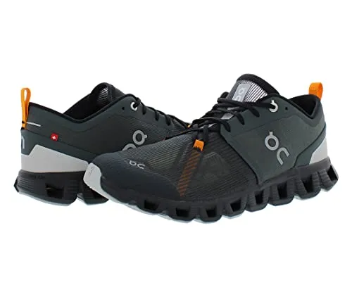 ON Men's Cloud X 3 Shift Sneakers, Lead/Turmeric, Grey, 10.5 Medium US