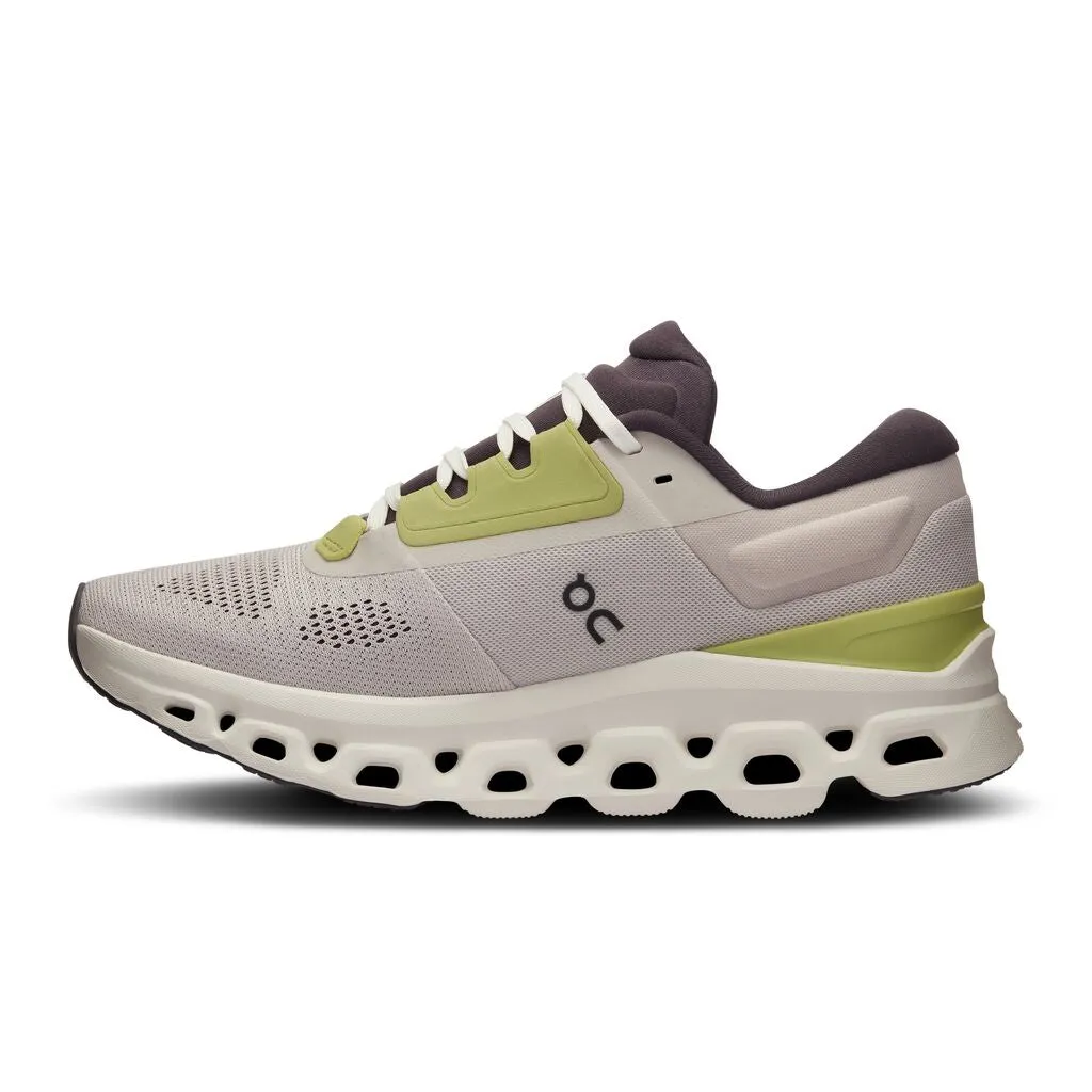 On Men's Cloudstratus 3 Running Shoes Pearl / Ivory