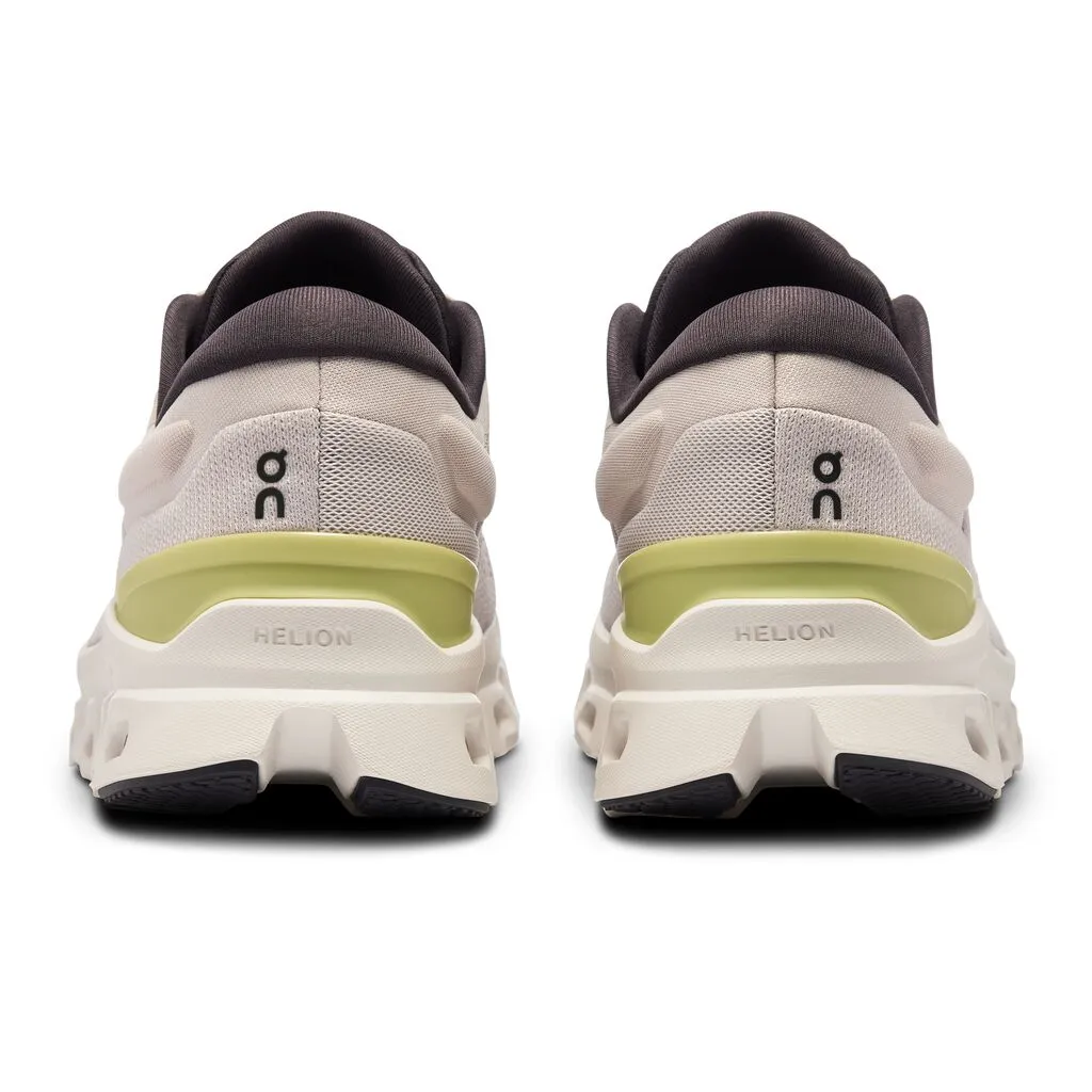 On Men's Cloudstratus 3 Running Shoes Pearl / Ivory