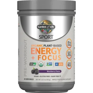 Organic Plant-Based Energy   Focus: Blackberry 15.3 oz by Garden of Life Sport