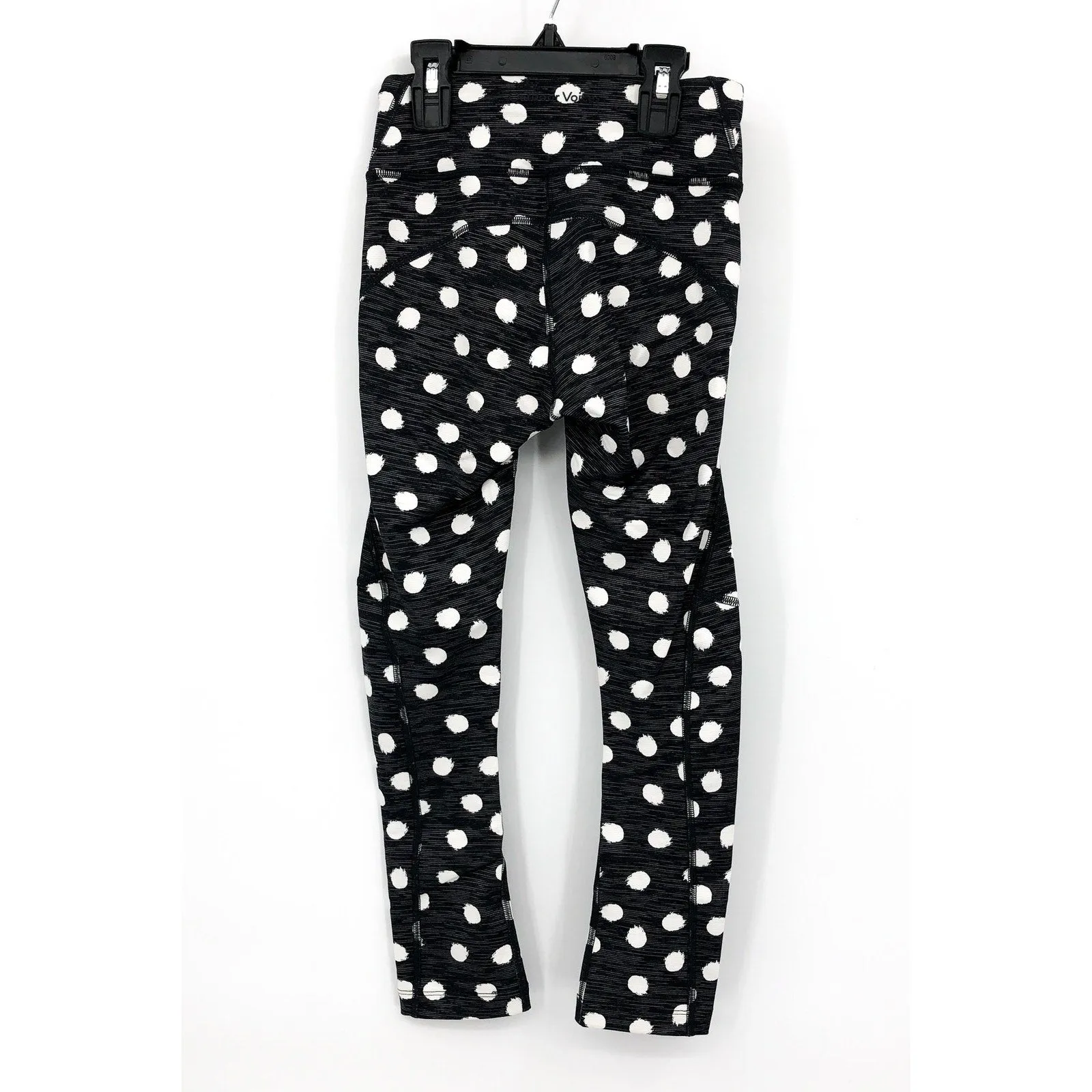 OUTDOOR VOICES Women's TechSweat™ 3/4 Legging XXS Black Polka Dot Stretch NWT