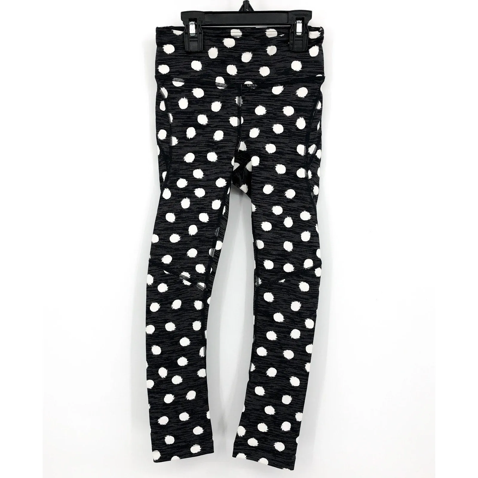 OUTDOOR VOICES Women's TechSweat™ 3/4 Legging XXS Black Polka Dot Stretch NWT