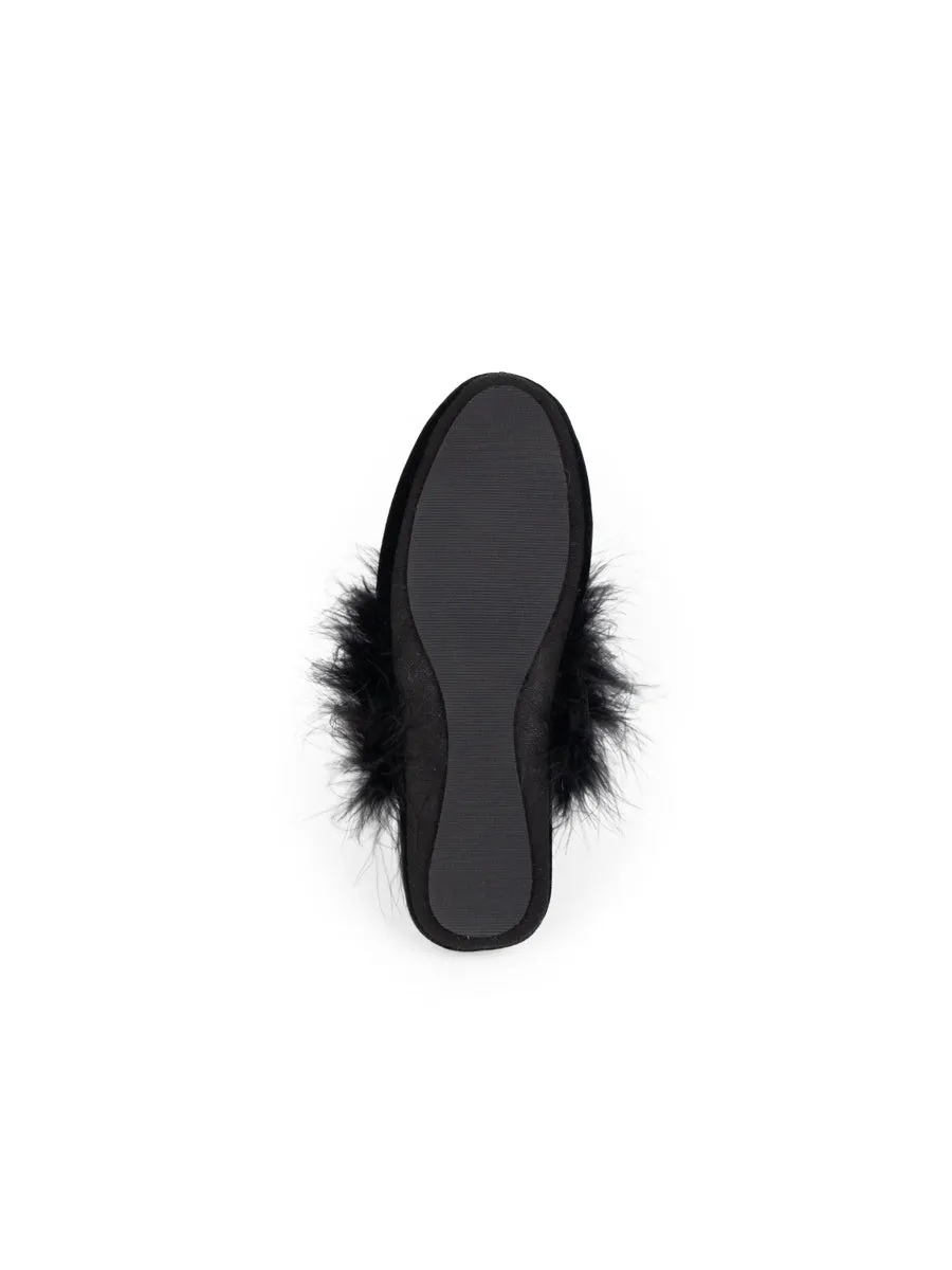 Party Velvet Feather Slippers