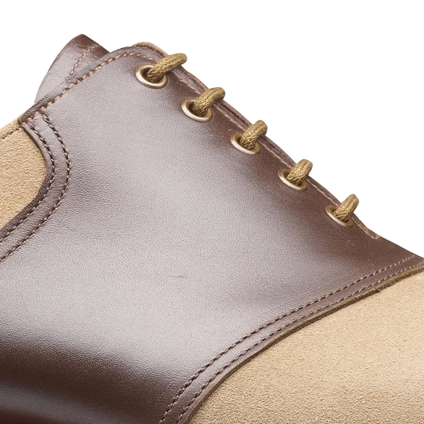 Penn Khaki Suede & Dark Brown Wax Calf