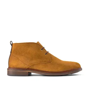 Phoenix Waxed Suede Desert Boots - TAN