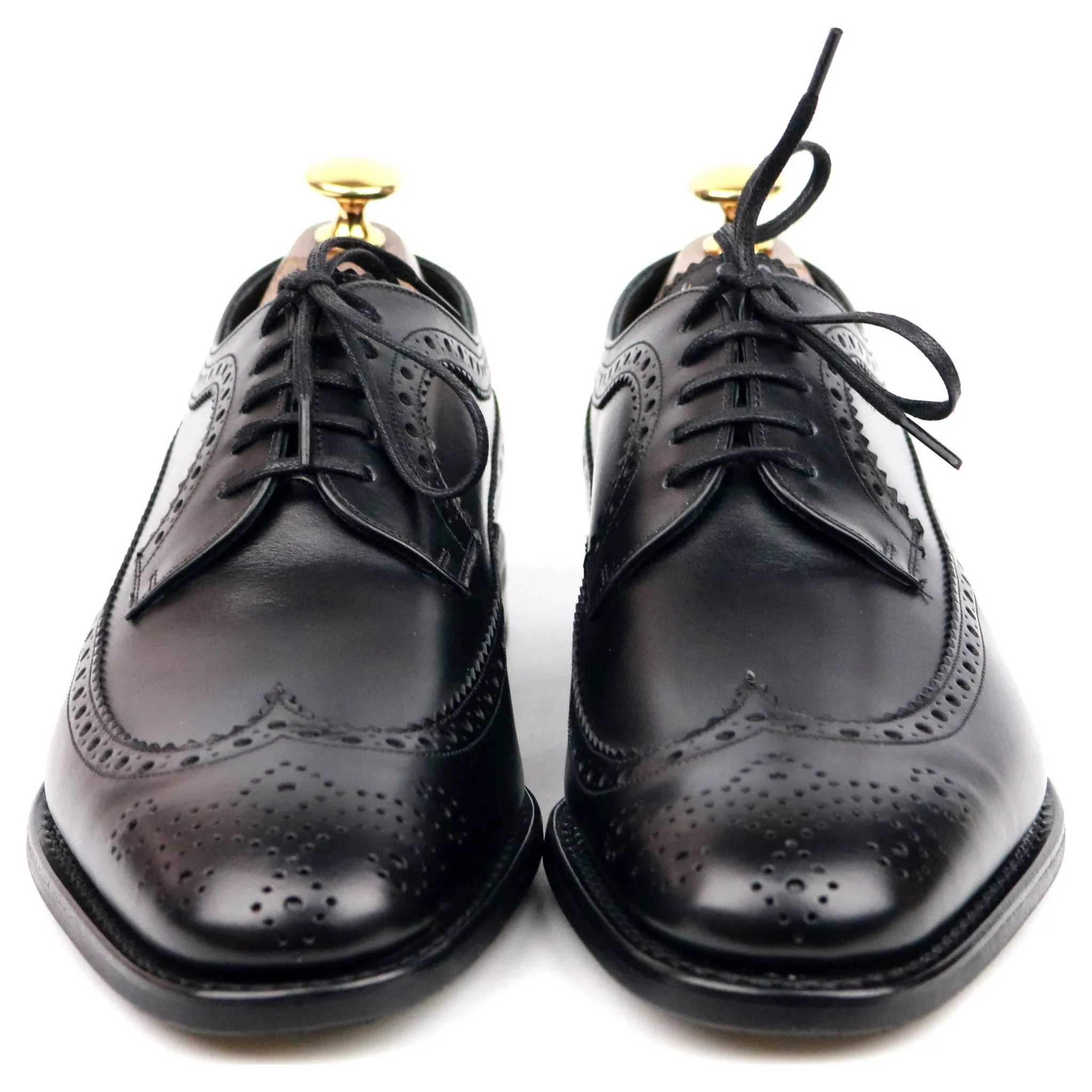 'Portmore' Black Leather Derby Brogues UK 6 G