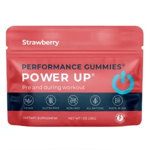 Power Up Strawberry: Pre-Workout Gummies by Seattle Gummy Company