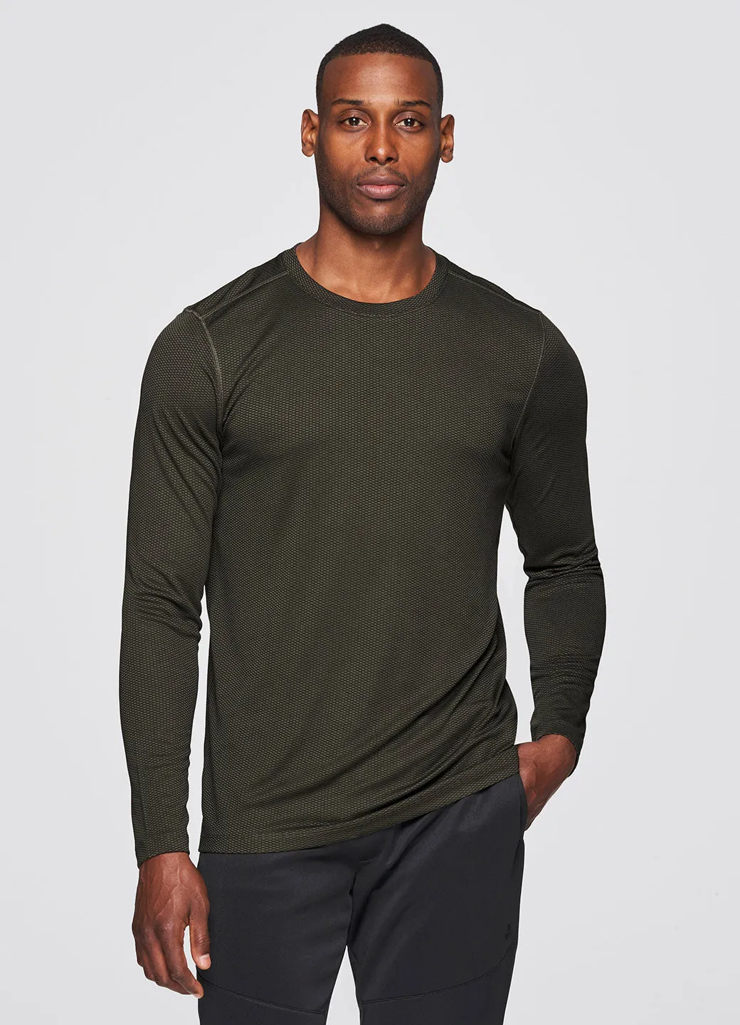 Prime Textured Long Sleeve Workout Tee