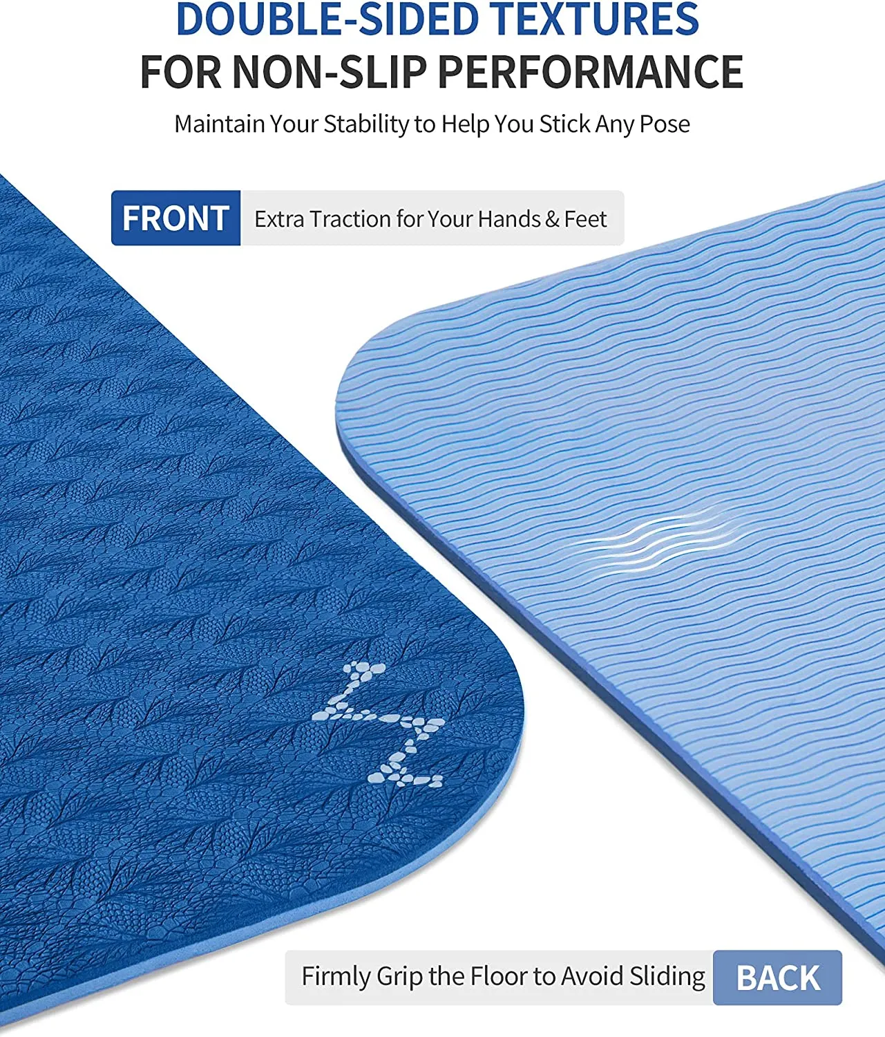 Professional TPE Yoga Mats-Blue