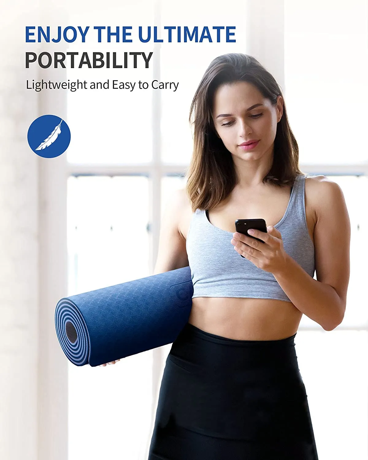 Professional TPE Yoga Mats-Blue