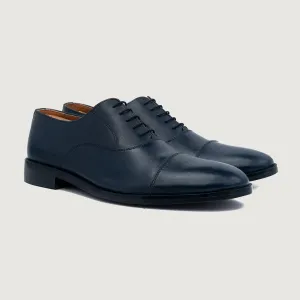 Professor Oxford Midnight Blue Leather Shoes