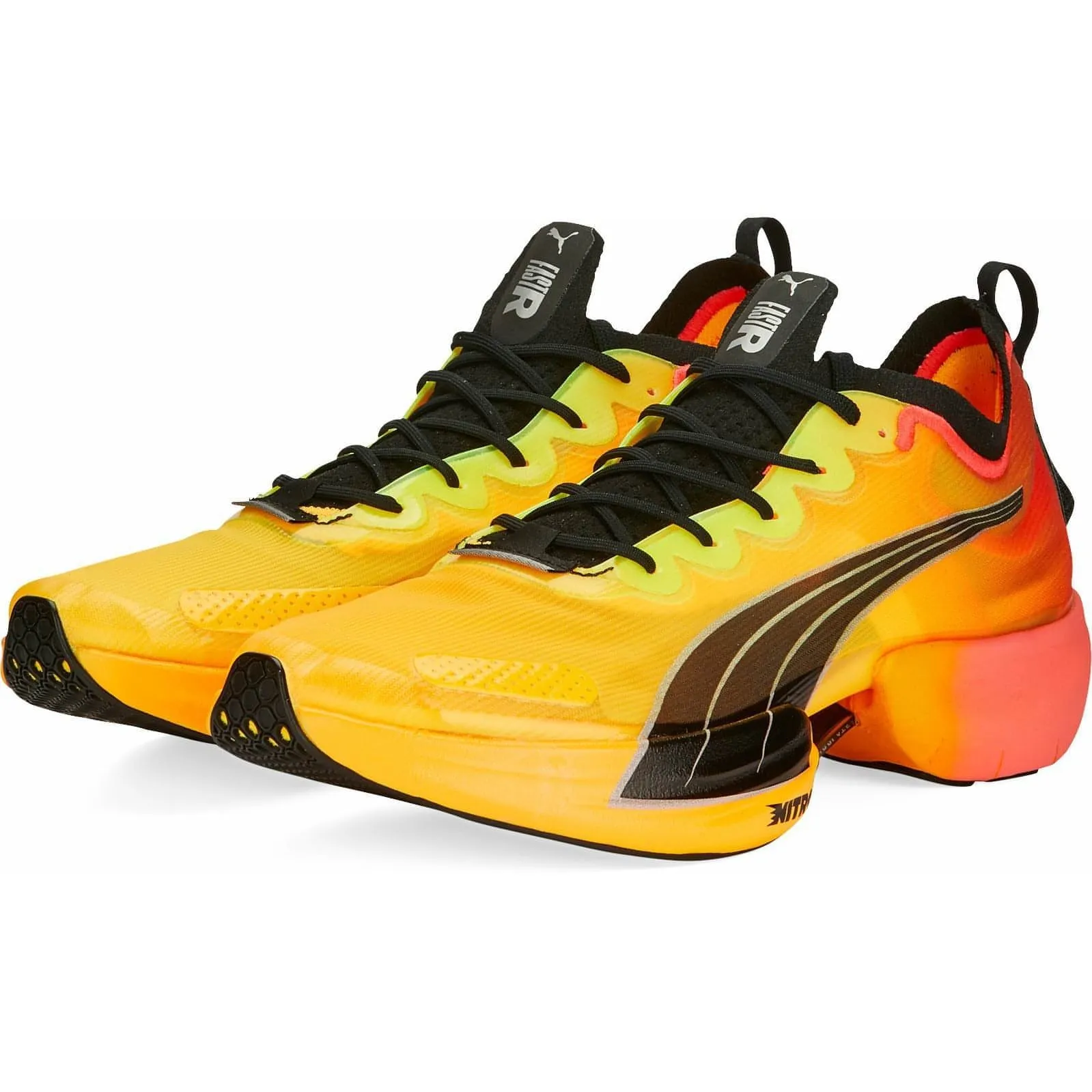 Puma Fast-R Nitro Elite Fireglow Mens Running Shoes - Yellow