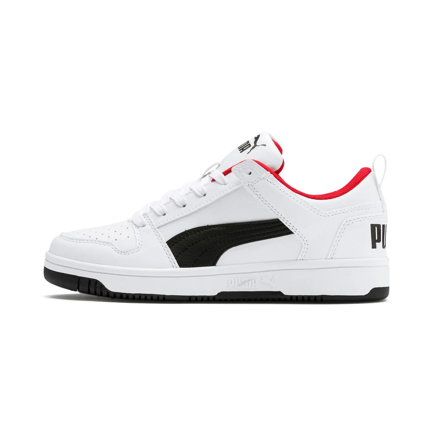 Puma scarpa sneakers da ragazzo Rebound Layup 370490 01 bianco nero