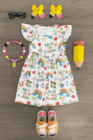 "Back To School" Notebook Doodle Dress