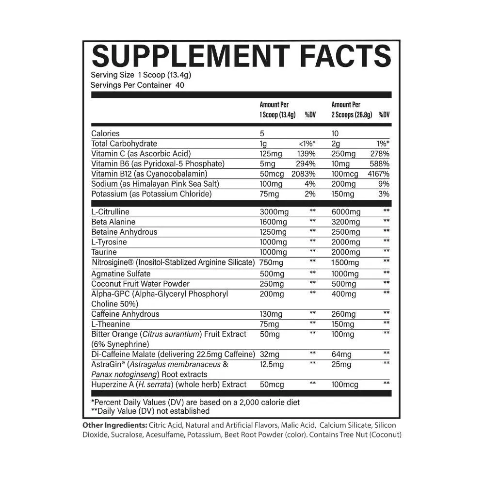 RAW CBUM Christopher's Secret Stuff Preworkout